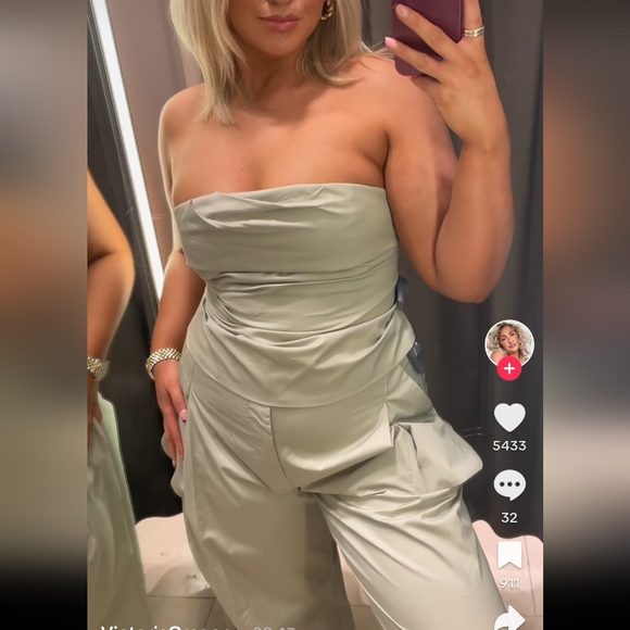 ZARA Full Lenght Wide Pocket Pants Size M - Picture 7 of 13